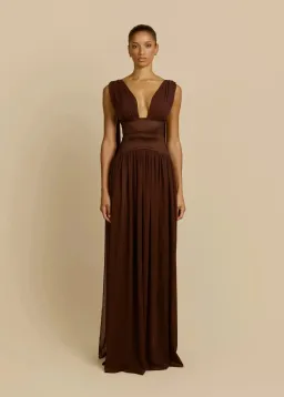 ARCINA ORI RAMONA DRESS CACAO SIZE XS (6 AU) for rent on The Volte - image 1