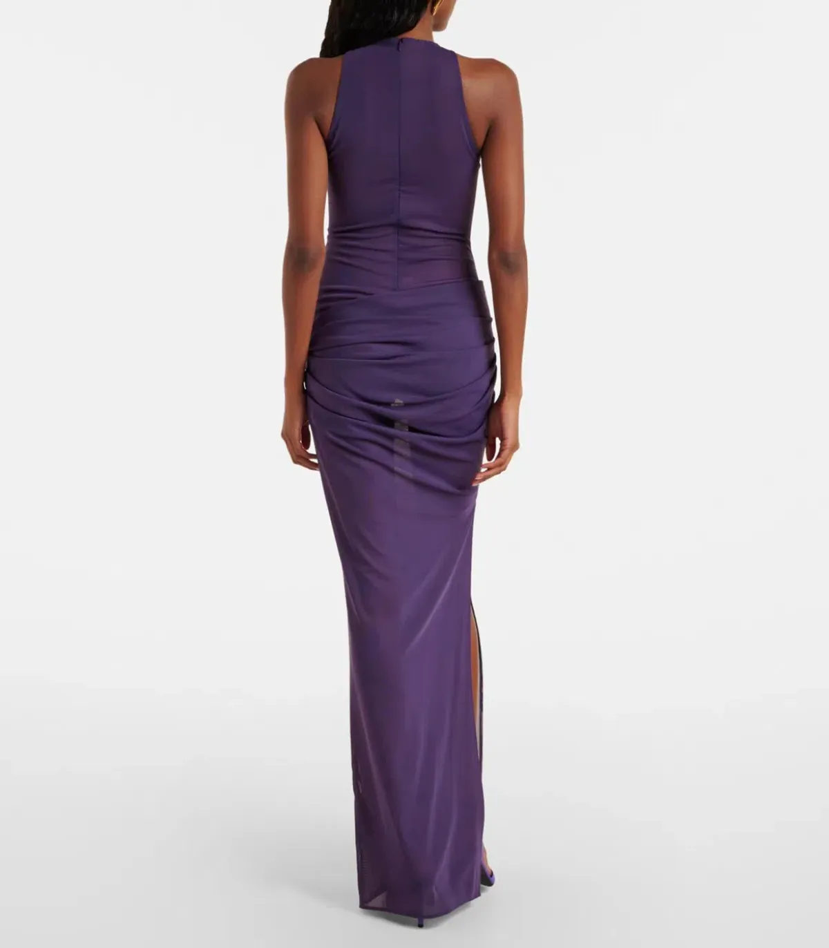  Alex Perry Maxi Dress / Sheer gown in purple in AU 6 (Fits AU 6-8) - Image 2