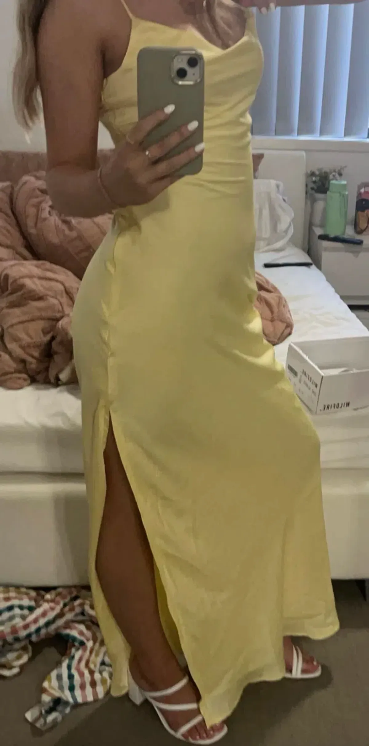 EVIE CHIFFON MAXI DRESS RED - Image 5