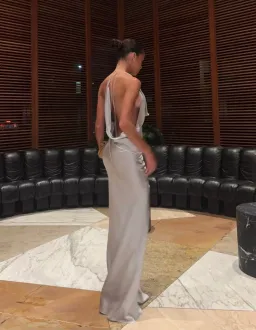 Natalie Rolt Gabi Gown Silver size 0 for rent on The Volte - image 1