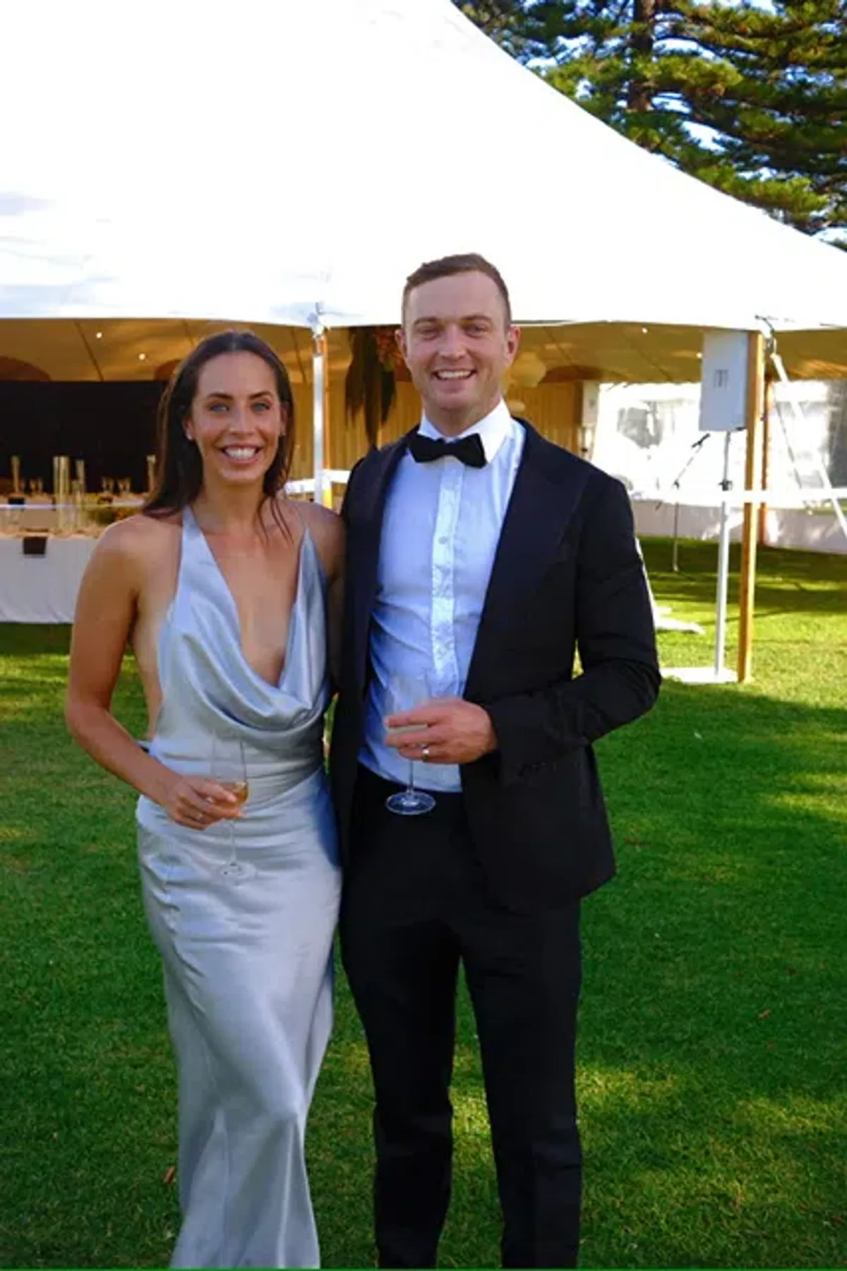 Natalie Rolt Gabi Gown Silver size 0 - Image 3