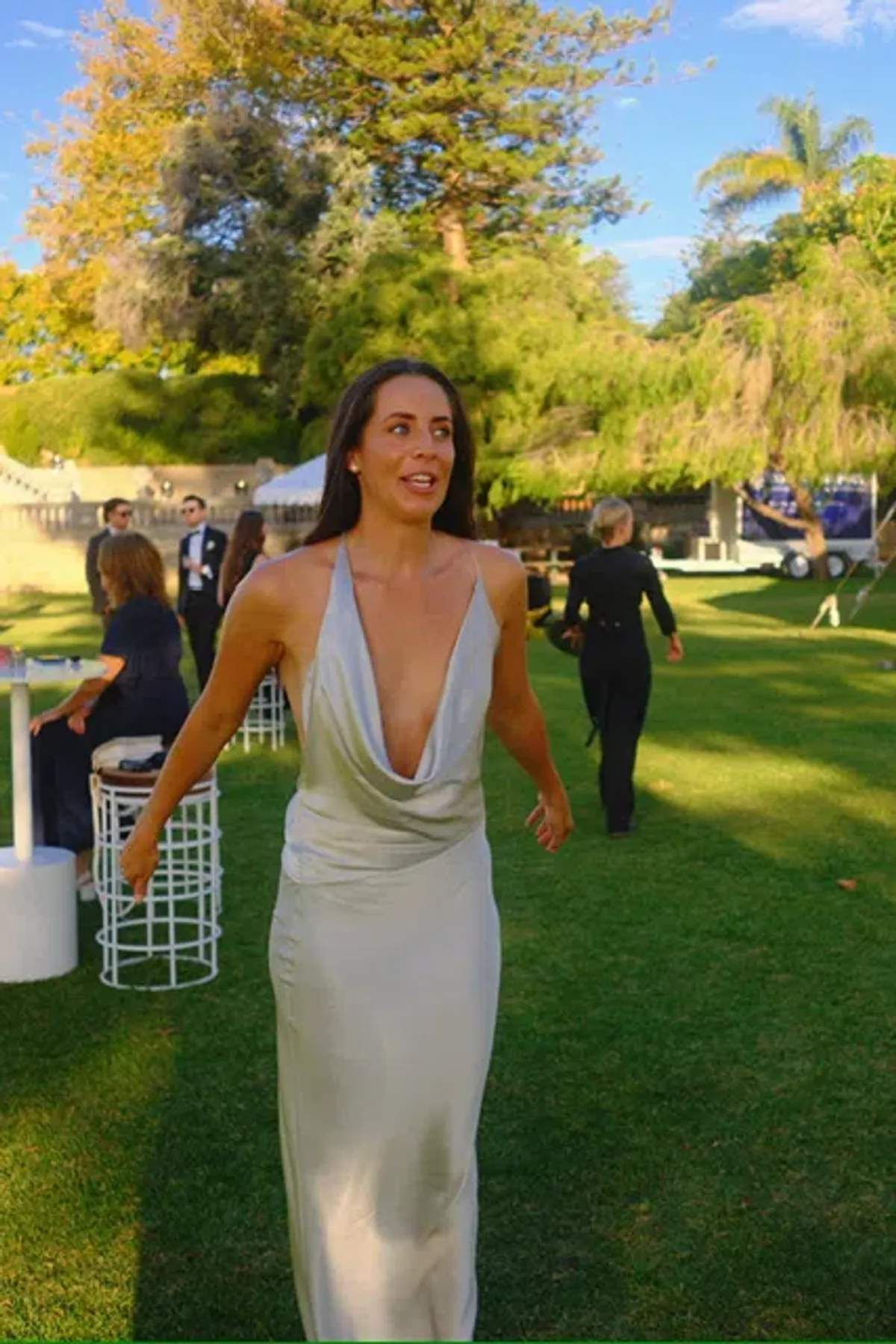 Natalie Rolt Gabi Gown Silver size 0 - Image 4