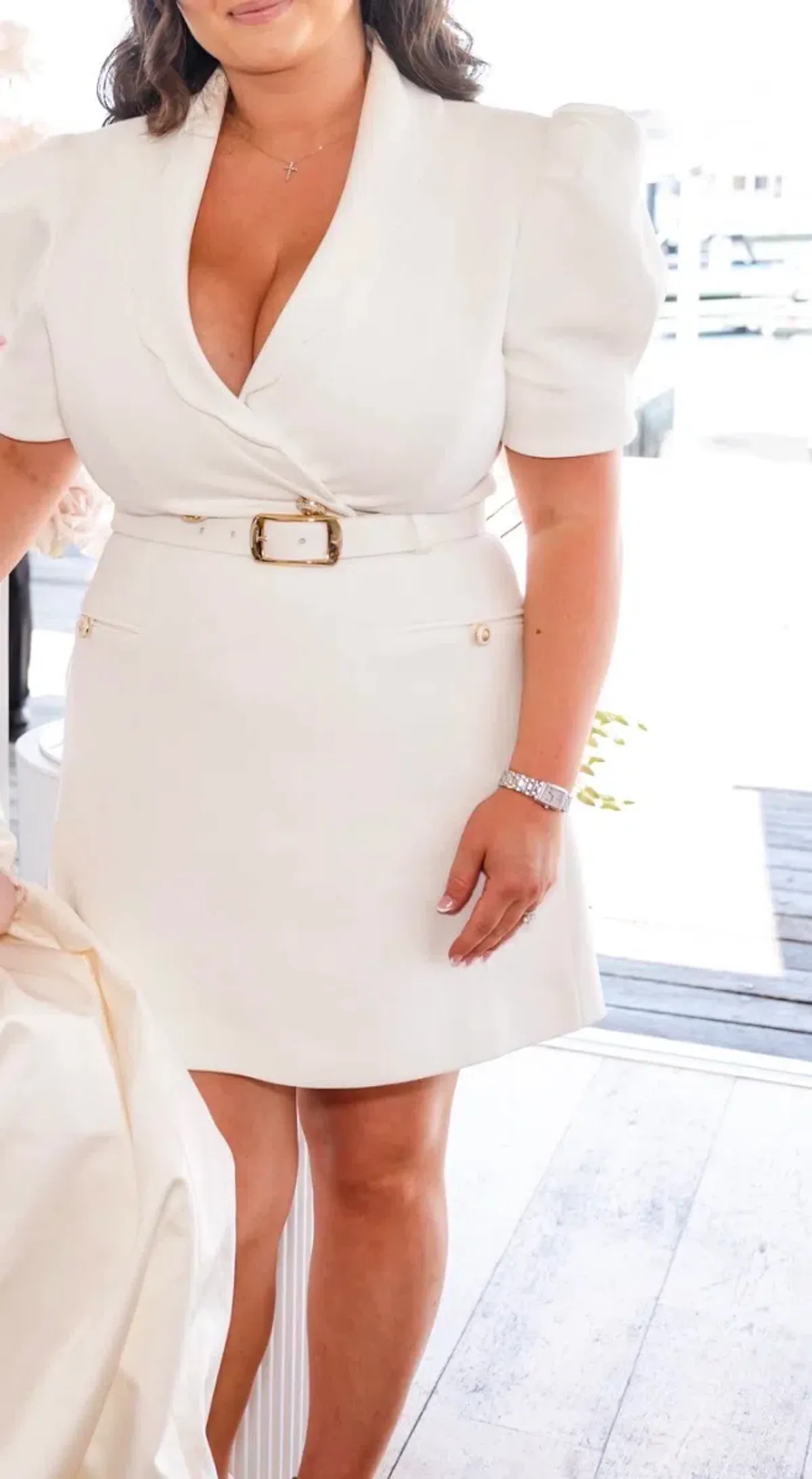 Rebecca Valance Marina Short Sleeve Mini Dress - Image 4