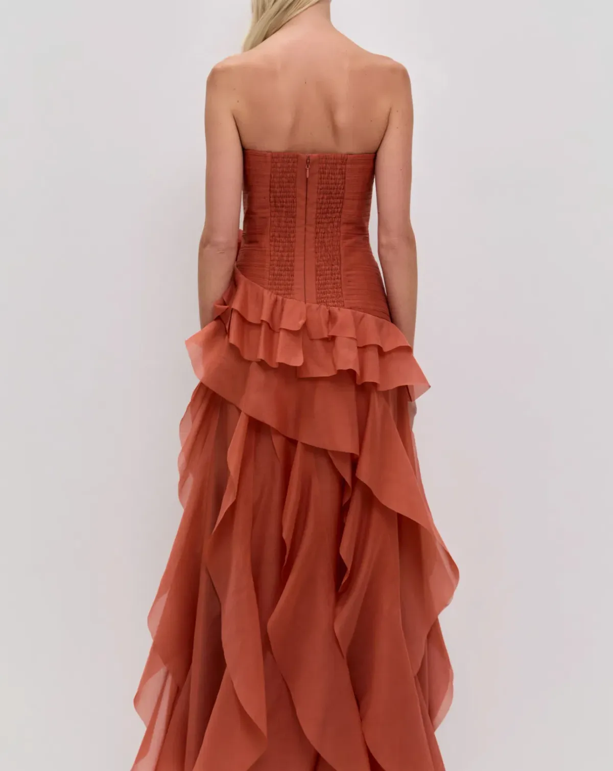 Aje Canyon Gown Coral clay size 6  - Image 4