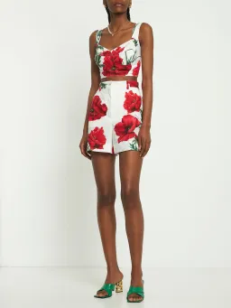 Dolce and Gabbana Poppy Shorts and Top Set for rent on The Volte - image 1