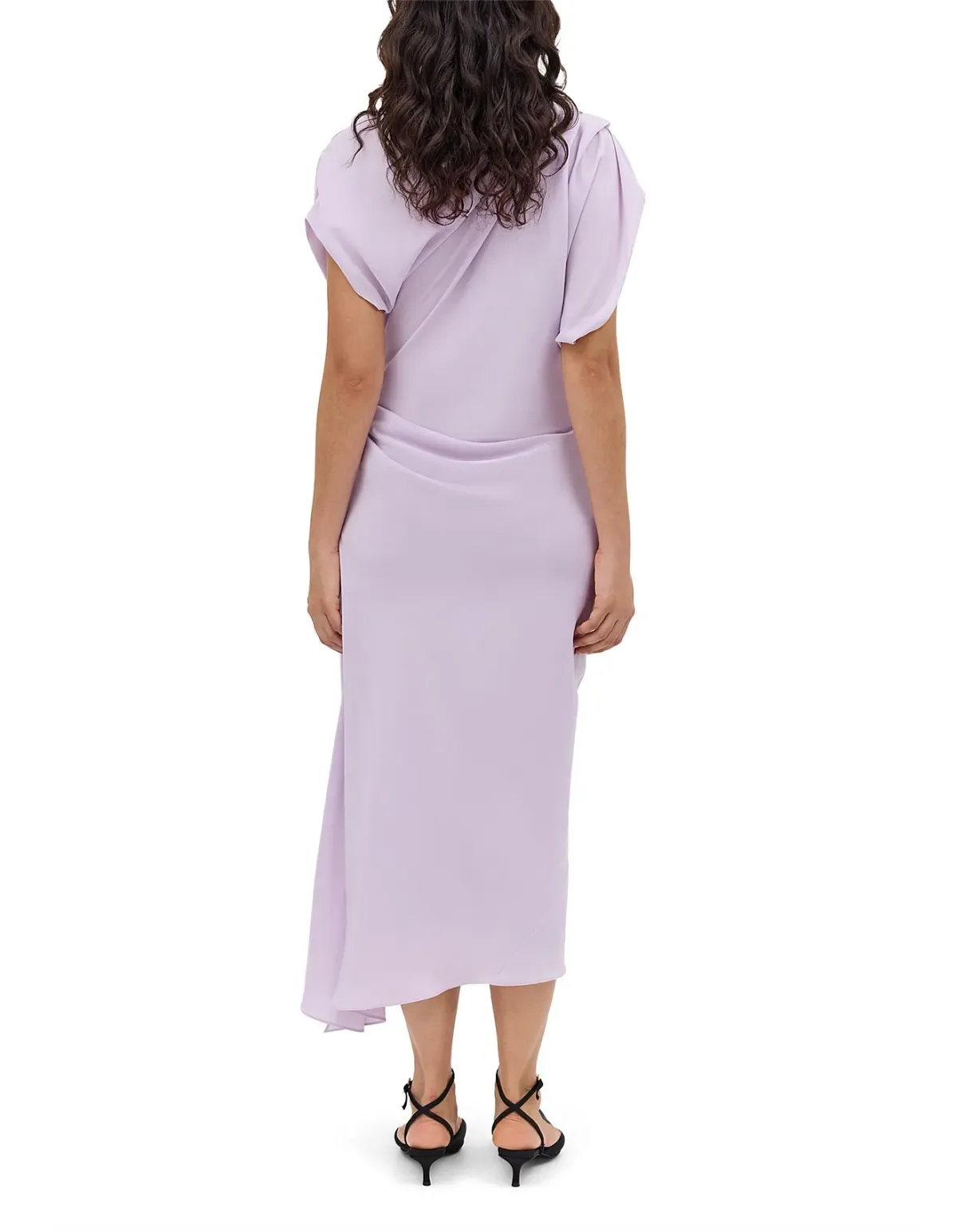 Bianca Spender Lilac Silk Cdc Decode Dress Purple Size 10 - Image 5