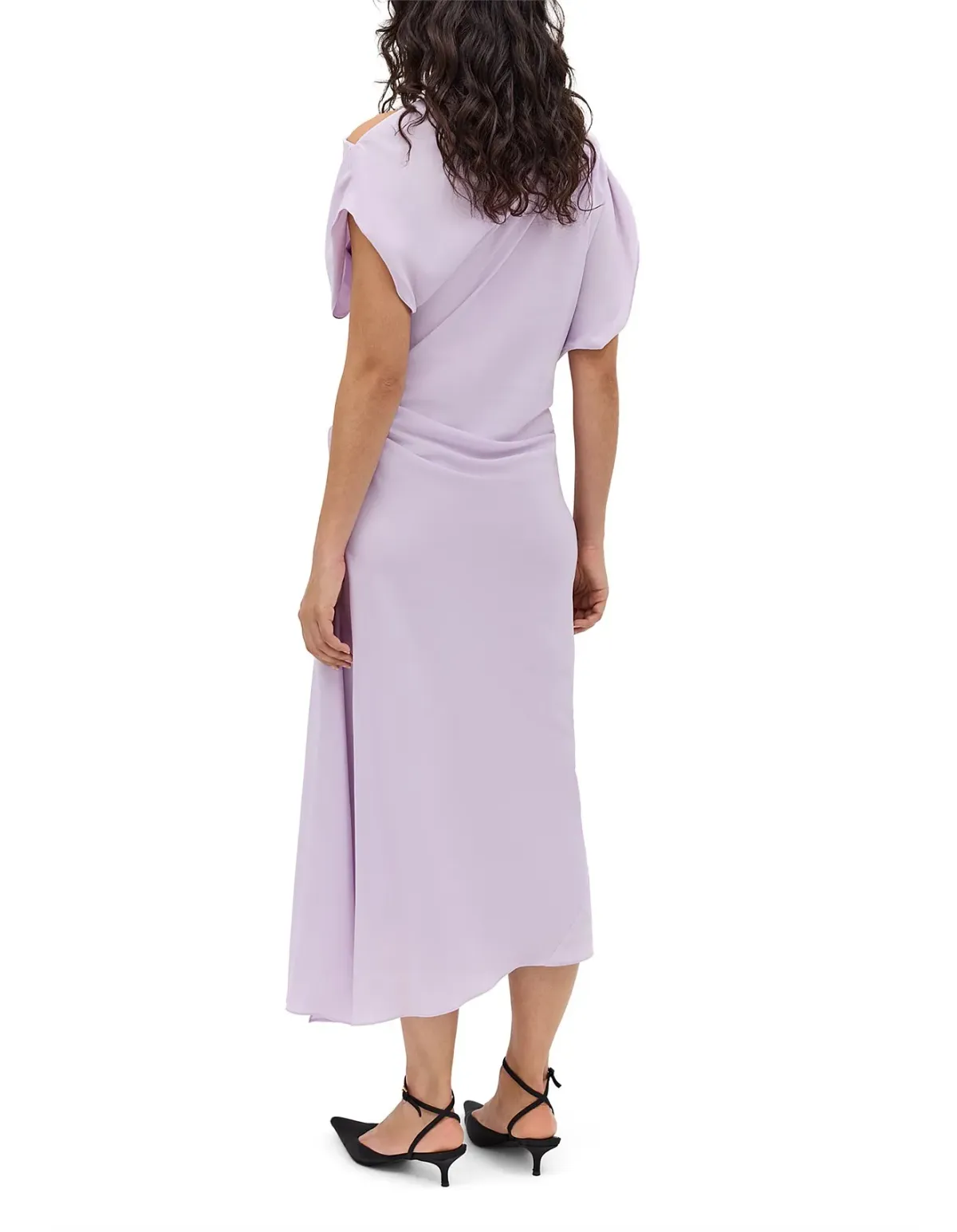 Bianca Spender Lilac Silk Cdc Decode Dress Purple Size 10 - Image 4