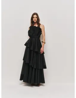 Aje Selestia Gown Black Size 10 for rent on The Volte - image 1
