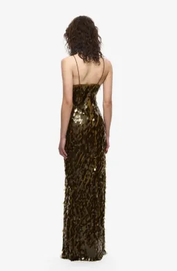 Misha The Sapphire Sequin Dress Lemon Plantation Green Size S / AU 8 for rent on The Volte - image 3