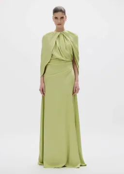 Rachel Gilbert Hallie Gown in Lime Green Size 1 / AU 8 for rent on The Volte - image 4