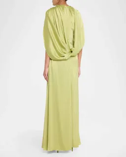 Rachel Gilbert Hallie Gown in Lime Green Size 1 / AU 8 for rent on The Volte - image 3
