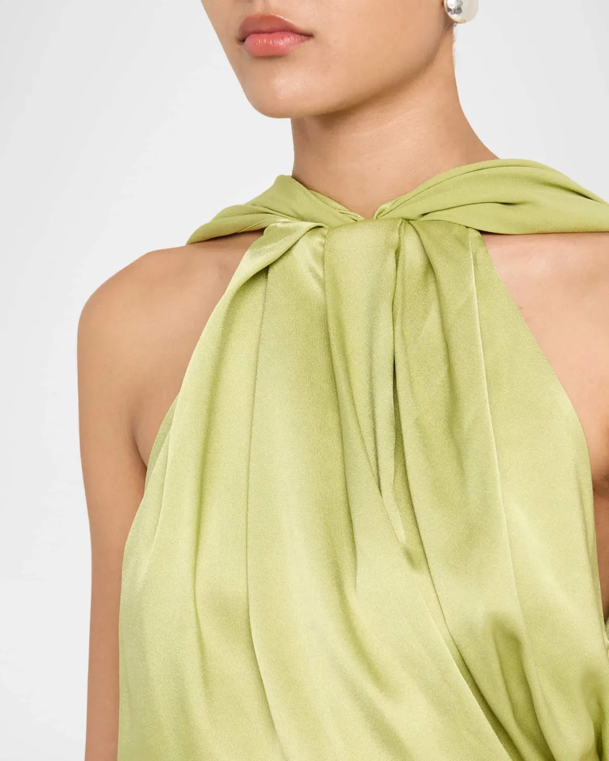 Rachel Gilbert Hallie Gown in Lime Green Size 0 / AU 6 - Image 4