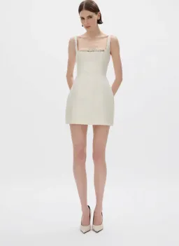 Rachel Gilbert Ludovica Trim Mini Dress in Size 3 / AU 12 for rent on The Volte - image 1