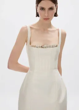 Rachel Gilbert Ludovica Trim Mini Dress in Size 3 / AU 12 for rent on The Volte - image 2