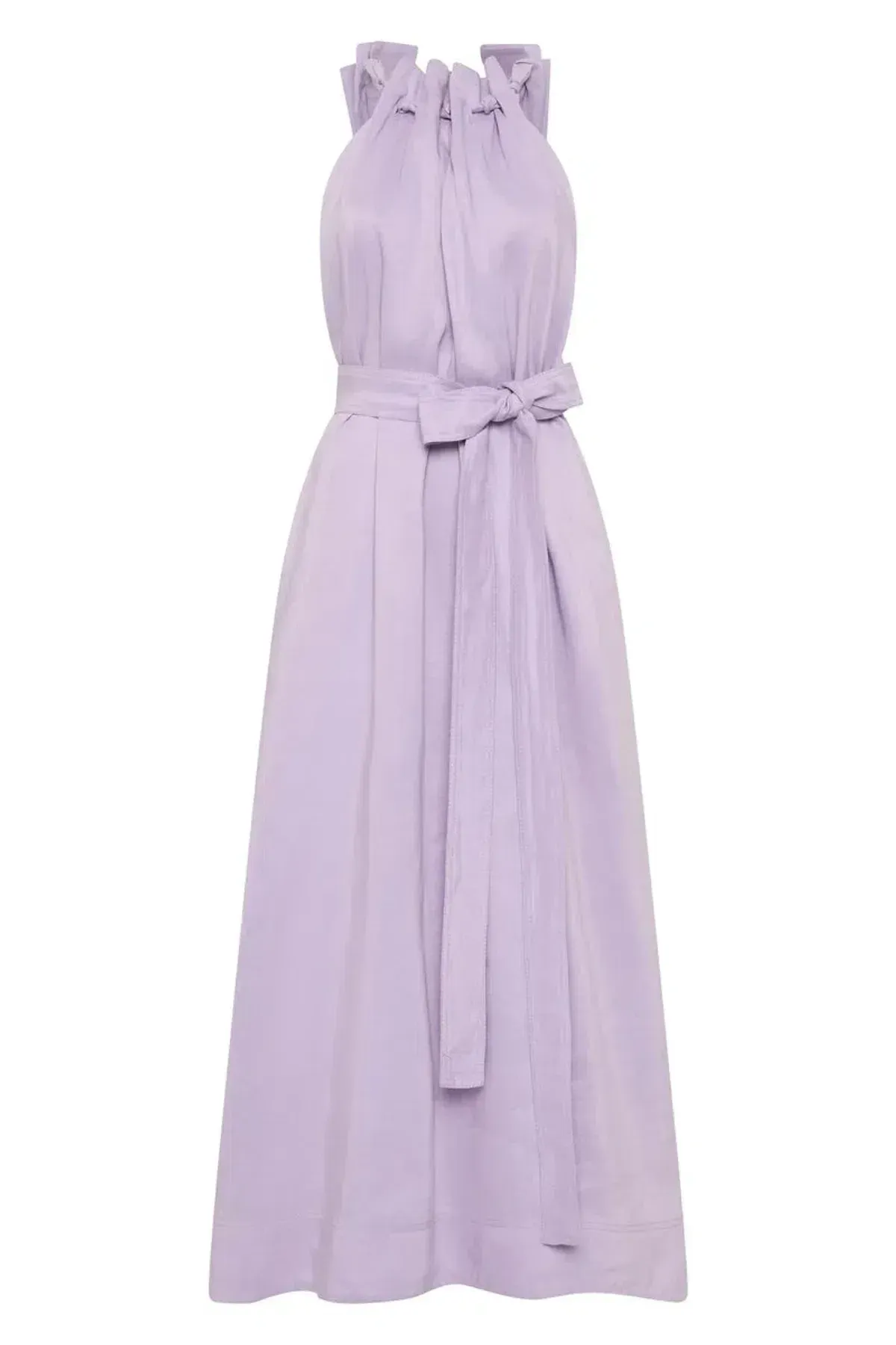 Aje Mariel Trapeze Midi Dress Lilac Size 16 - Image 2