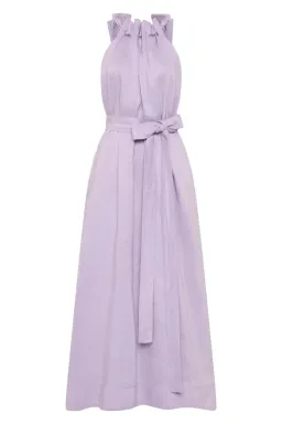 Aje Mariel Trapeze Midi Dress Lilac Size 16 for rent on The Volte - image 2