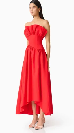 Ellaitt Laurel Sleeveless Maxi Dress In Red Size Small for rent on The Volte - image 3