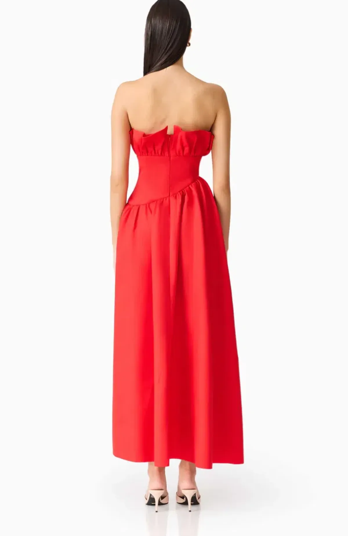 Ellaitt Laurel Sleeveless Maxi Dress In Red Size Small - Image 2