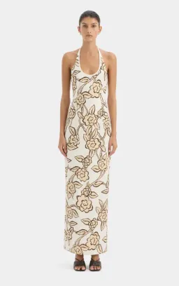 Sir the Label Elodie Halter Midi Dress Patale Size 2 for rent on The Volte - image 1