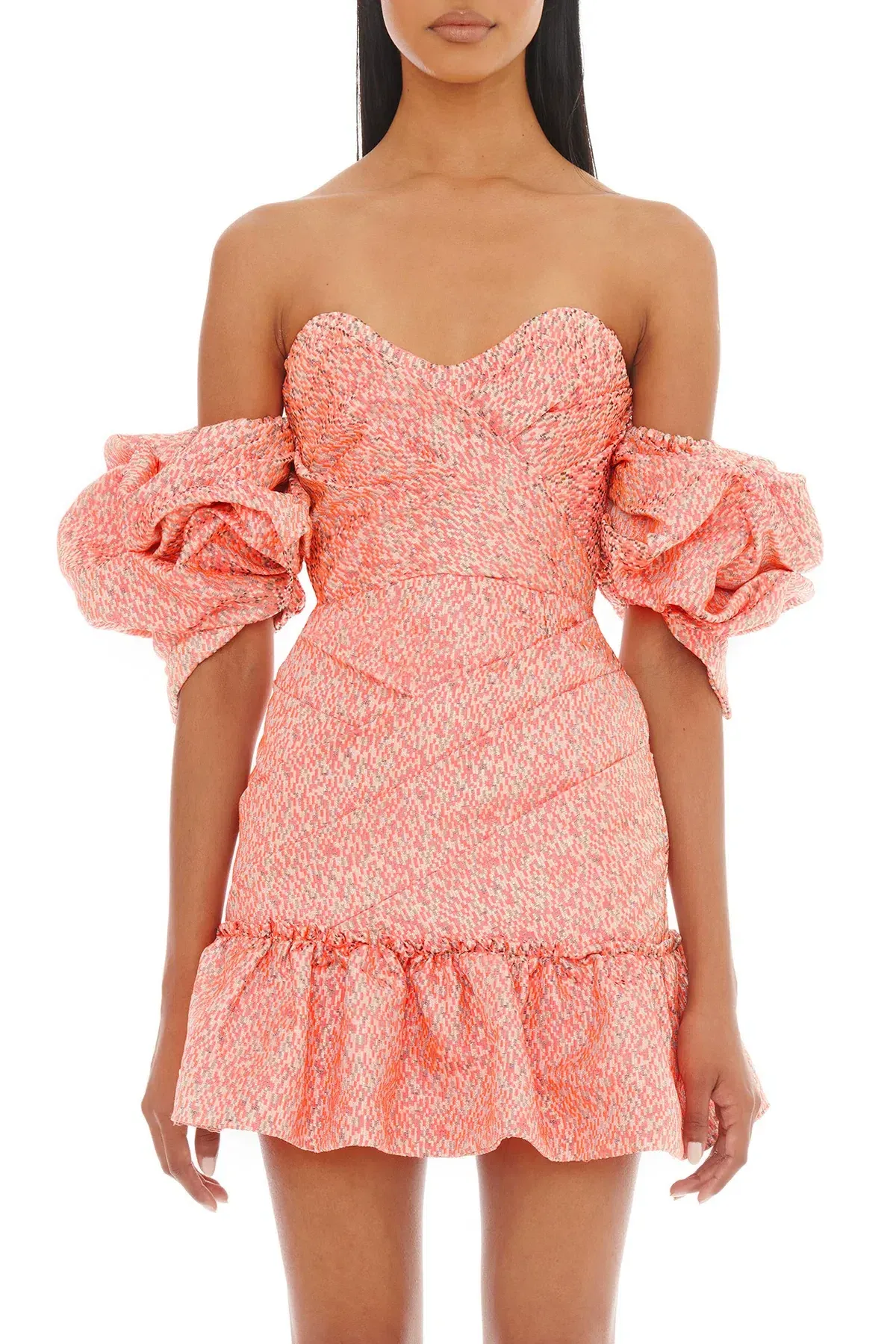 Eliya The Label Charlotte Mini Dress Pink Size 10 - Image 2