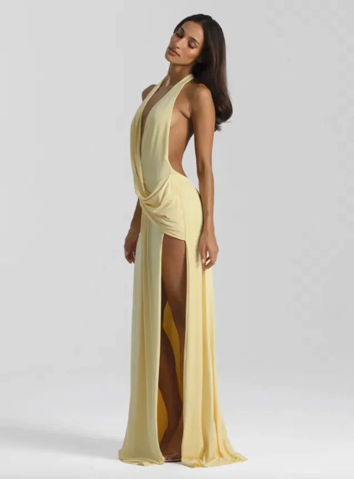 Natalie Rolt Winona Gown Lemon Size 0 / AU 6 - Image 4
