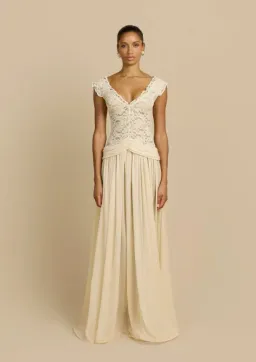 Arcina Ori Arabella Dress Beige Size XS / AU 6 for rent on The Volte - image 1