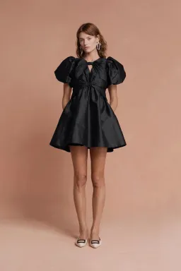 Lovaan Iris Mini Dress Black Size 10 for rent on The Volte - image 1