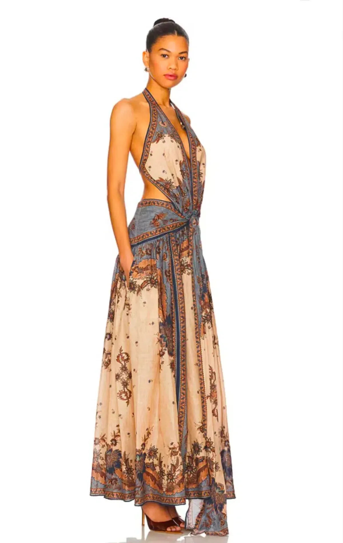 Zimmermann Ascension Plunge Halter Maxi Size 1/10 - Image 2
