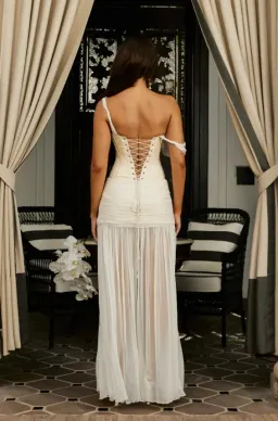 Sanea Season Saneha Corset Sita Skirt Set Cream Size S / AU 8 for rent on The Volte - image 5