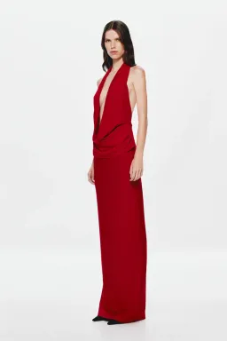 Misha The Vanessa Jersey Dress Cherry Red Size L / 12  for rent on The Volte - image 4