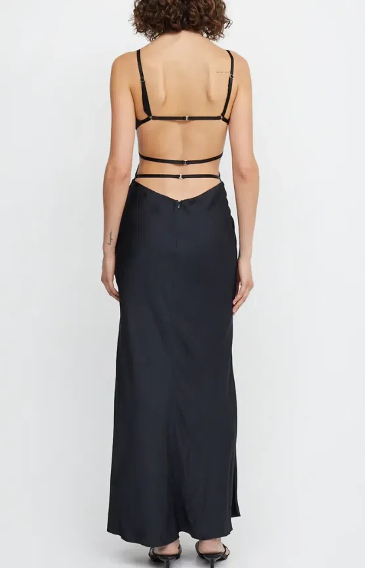 Bec & Bridge Diamond Days Strap Maxi Dress Black Size 6 - Image 2