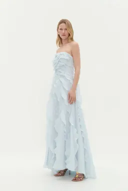 Aje Allairie Gown pastel blue size 8 for rent on The Volte - image 3