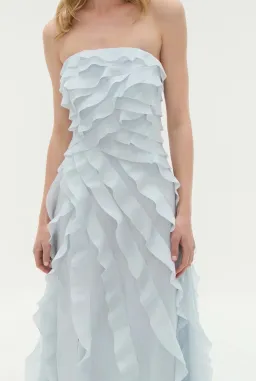 Aje Allairie Gown pastel blue size 8 for rent on The Volte - image 2