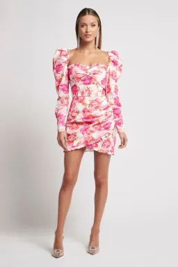 Sofia The Label Dolce Dress Pink Rose Floral Size 6 for rent on The Volte - image 1