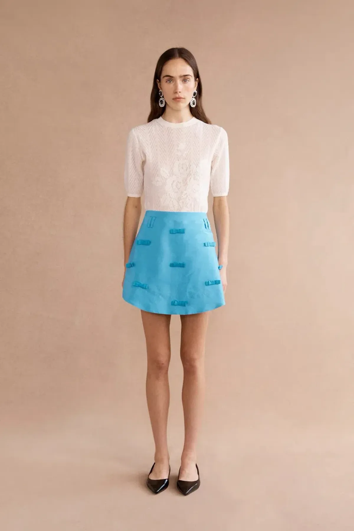 Lovaan Cosette Mini Skirt Electric Blue Size 8 - Image 1