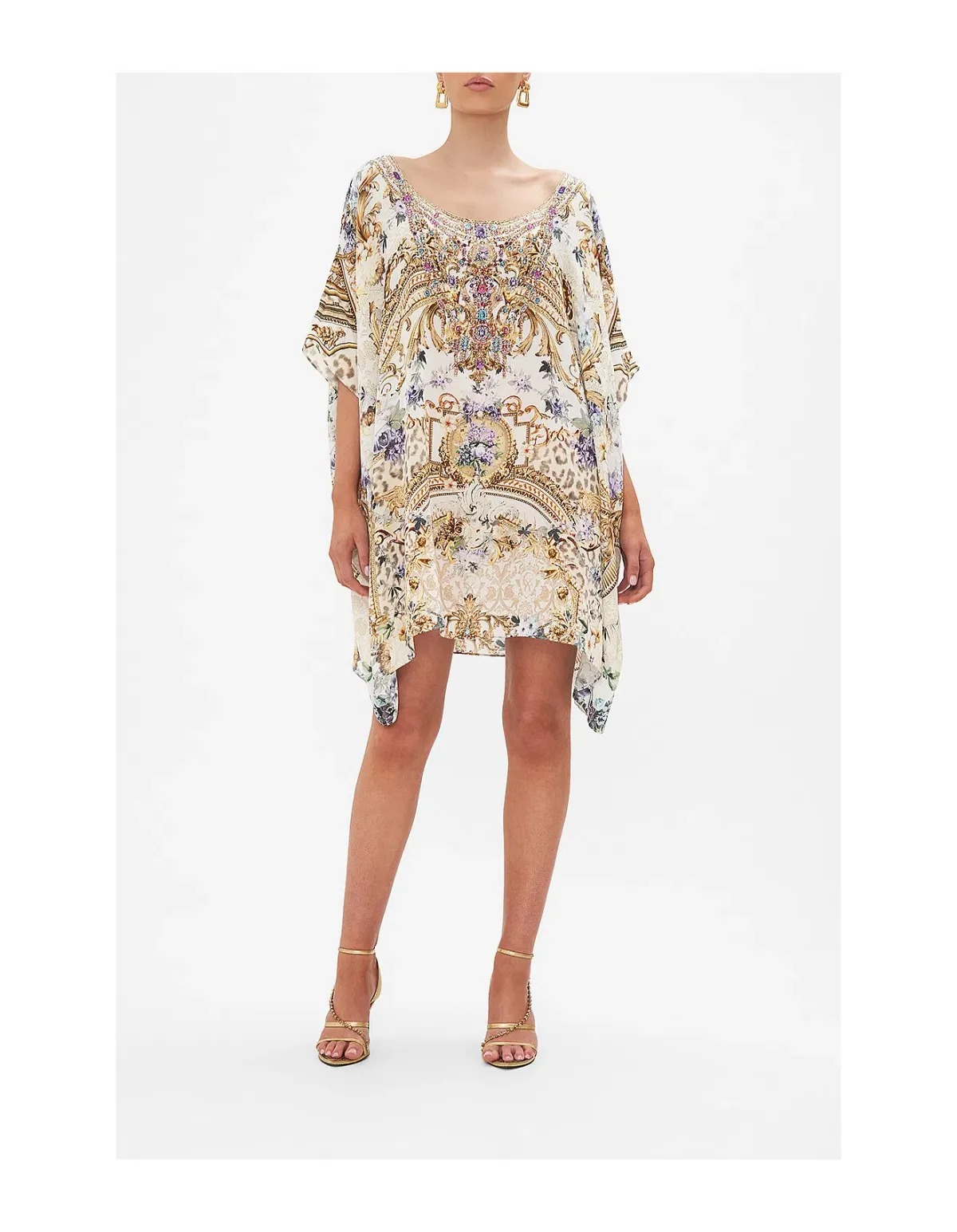 Camilla Short Round Neck Kaftan Palazzo Play Date size one size  - Image 2