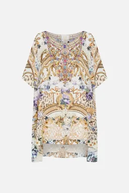 Camilla Short Round Neck Kaftan Palazzo Play Date size one size  for rent on The Volte - image 8