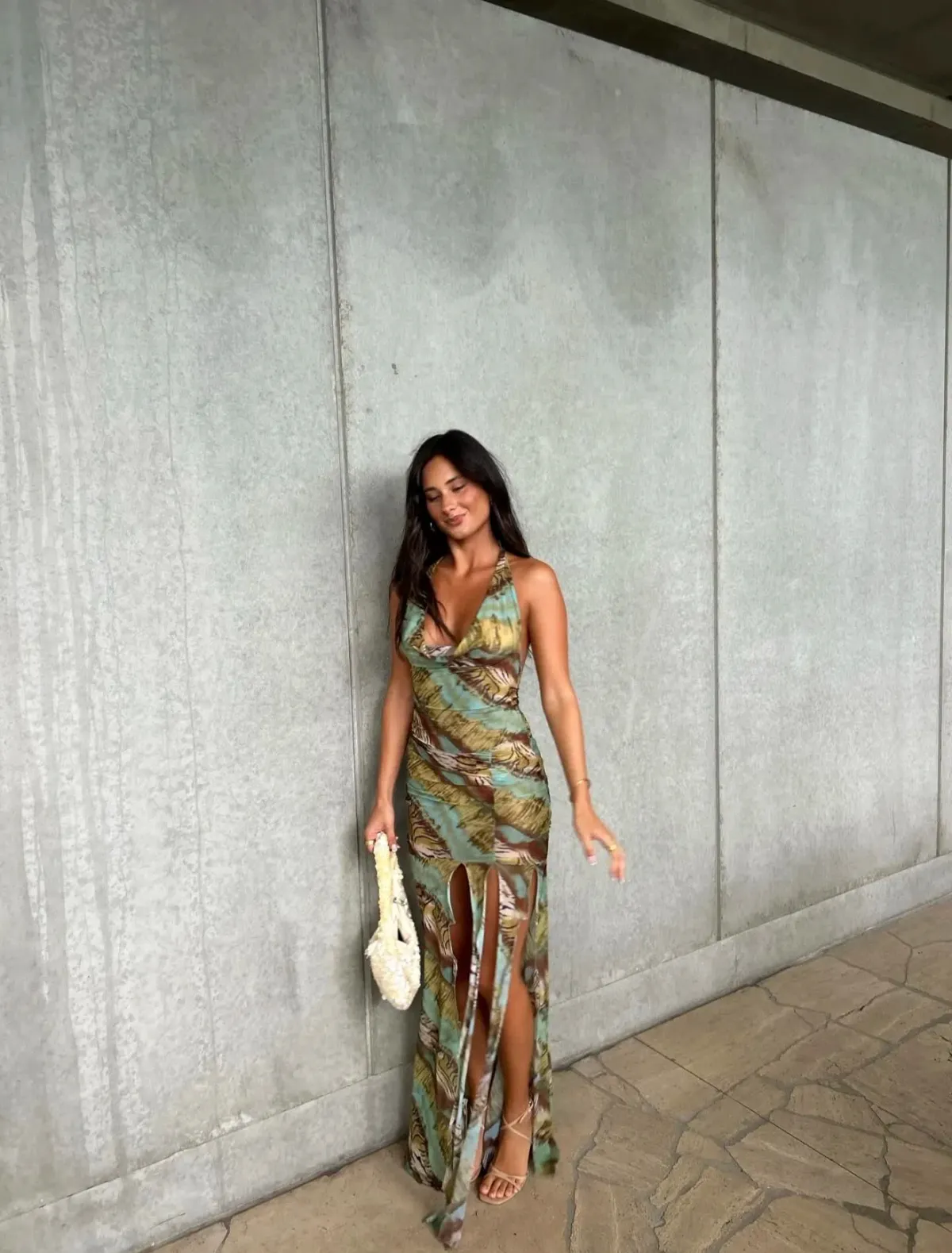 Indah JLO Halter Gown (Atlantis) - Size XS - Image 3