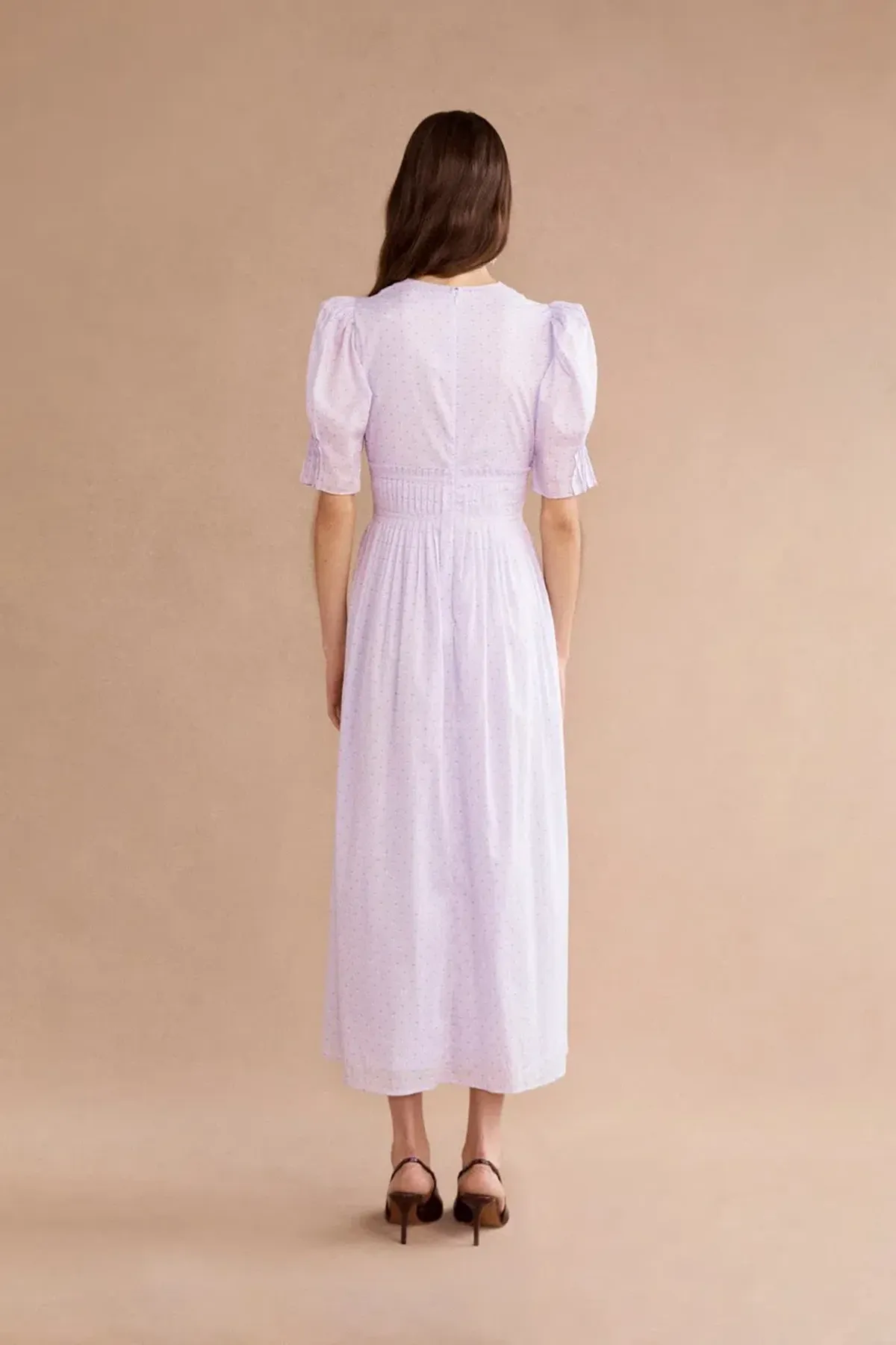Lovaan Boehm Midi Dress Lilac Size 12 - Image 2