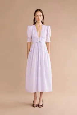 Lovaan Boehm Midi Dress Lilac Size 14 for rent on The Volte - image 1