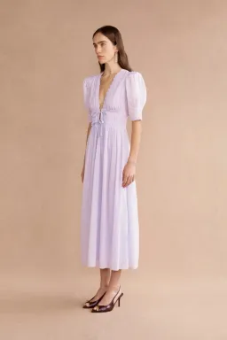 Lovaan Boehm Midi Dress Lilac Size 14 for rent on The Volte - image 3