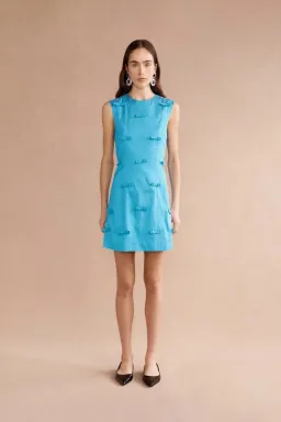 Lovaan Helena Mini Dress Electric Blue Size 8 for rent on The Volte - image 1