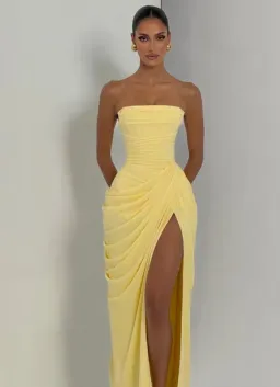 BABYBOO CYRA MAXI DRESS LEMON XS for rent on The Volte - image 1