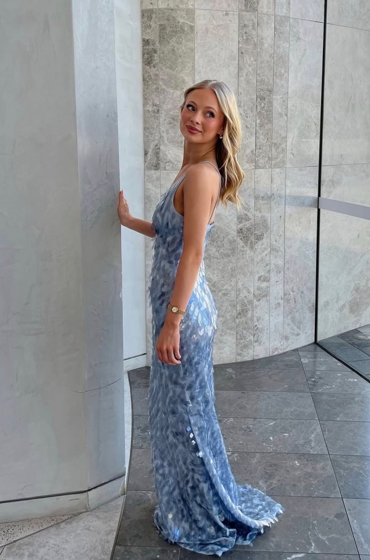 Misha Sapphire sequin dove grey  - Image 2