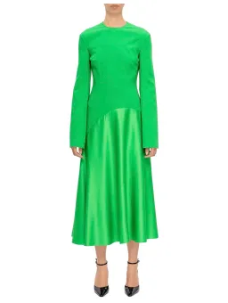 Solace London Gaia Midi Dress Bright Green Size 12 for rent on The Volte - image 1