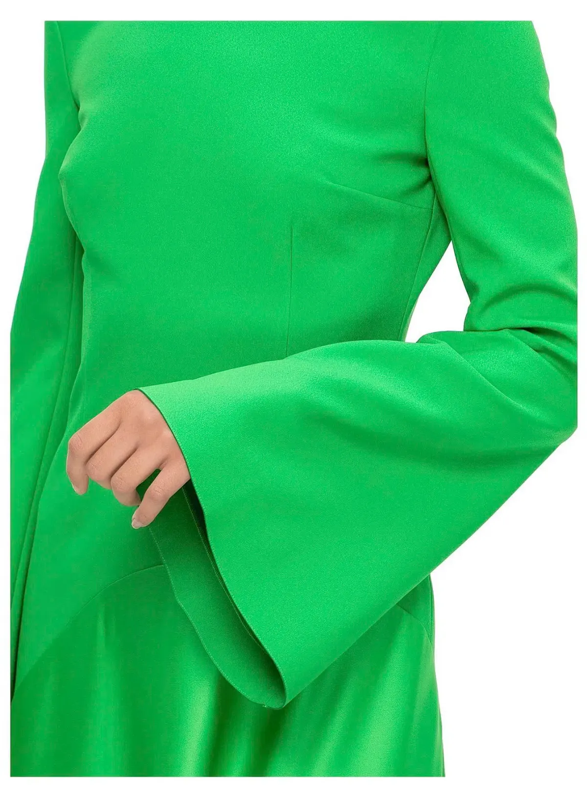 Solace London Gaia Midi Dress Bright Green Size 12 - Image 3