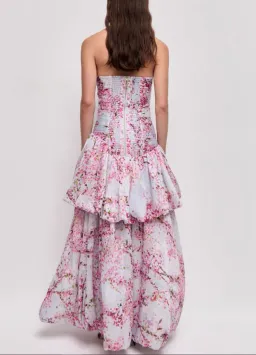Aje Ambrose Gown in Cherry Blossom Size 8 for rent on The Volte - image 3
