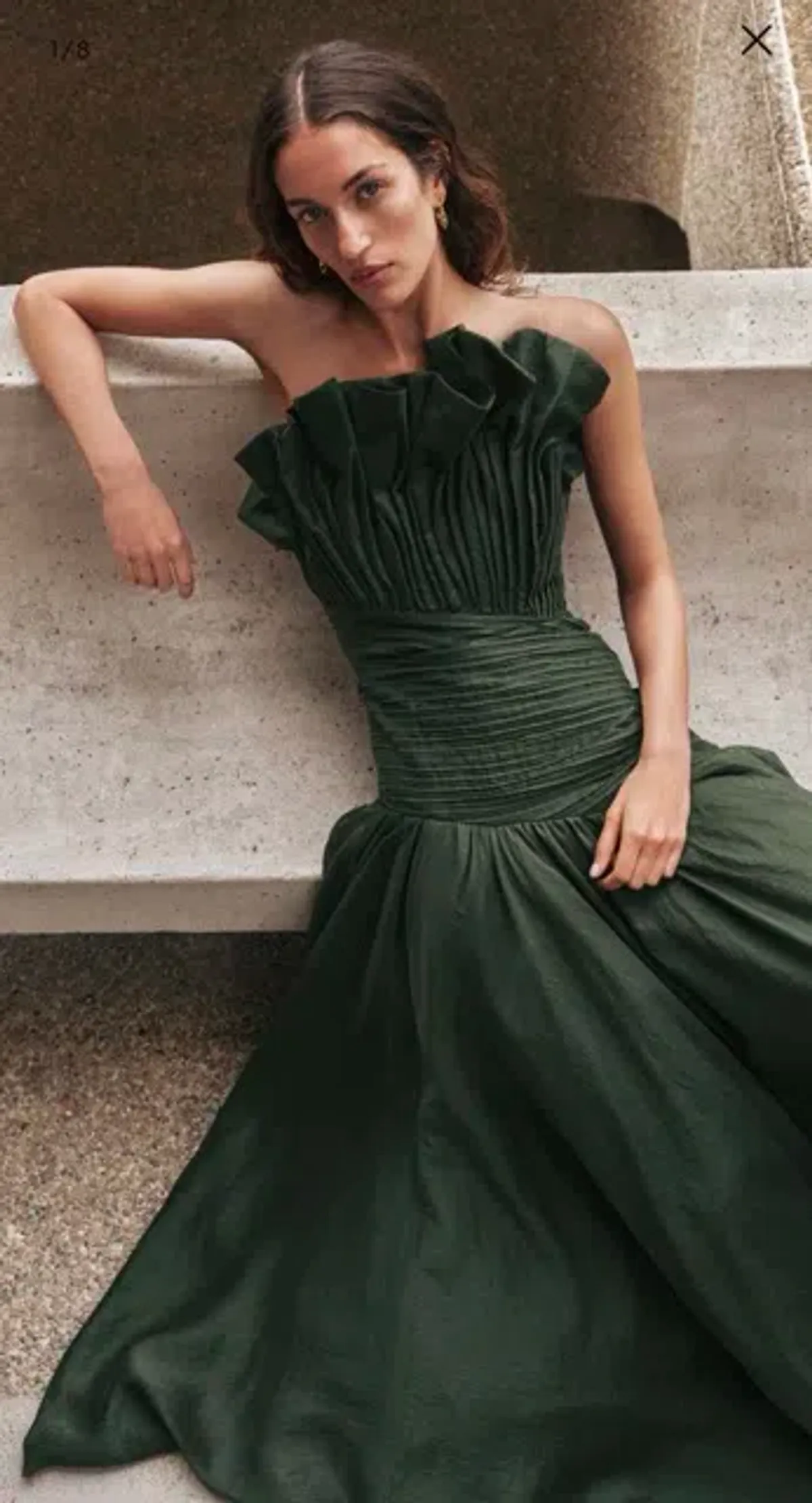 Aje - Aquiline Gown - Hunter Green - Size 8 - Image 3