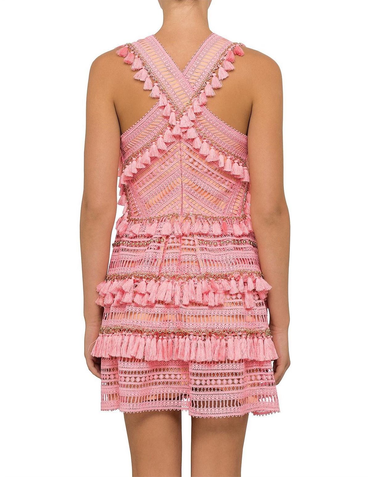 Thurley Foxtrot Mini Dress Pink Size 10 - Image 3