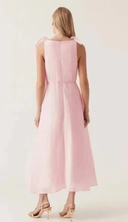 Aje - Genesis Midi Dress - Soft Pink - Size 6/8 for rent on The Volte - image 3